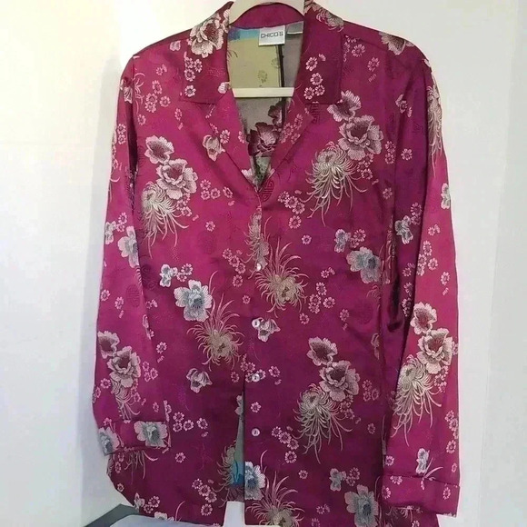 Chico's Shirt/blazer size 2 - Picture 1 of 6